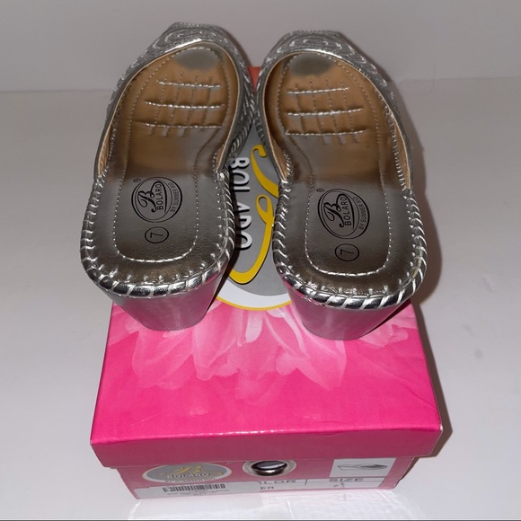 Bolaro by Summer Rio  silver sandal heel size 7 - Picture 6 of 6